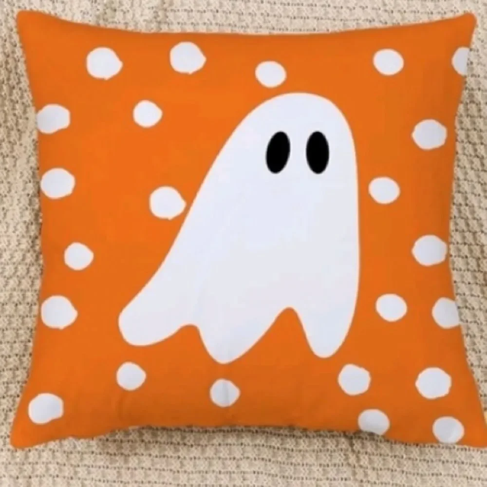 Ghost 👻 Polka Dot Accent Pillow Cover
